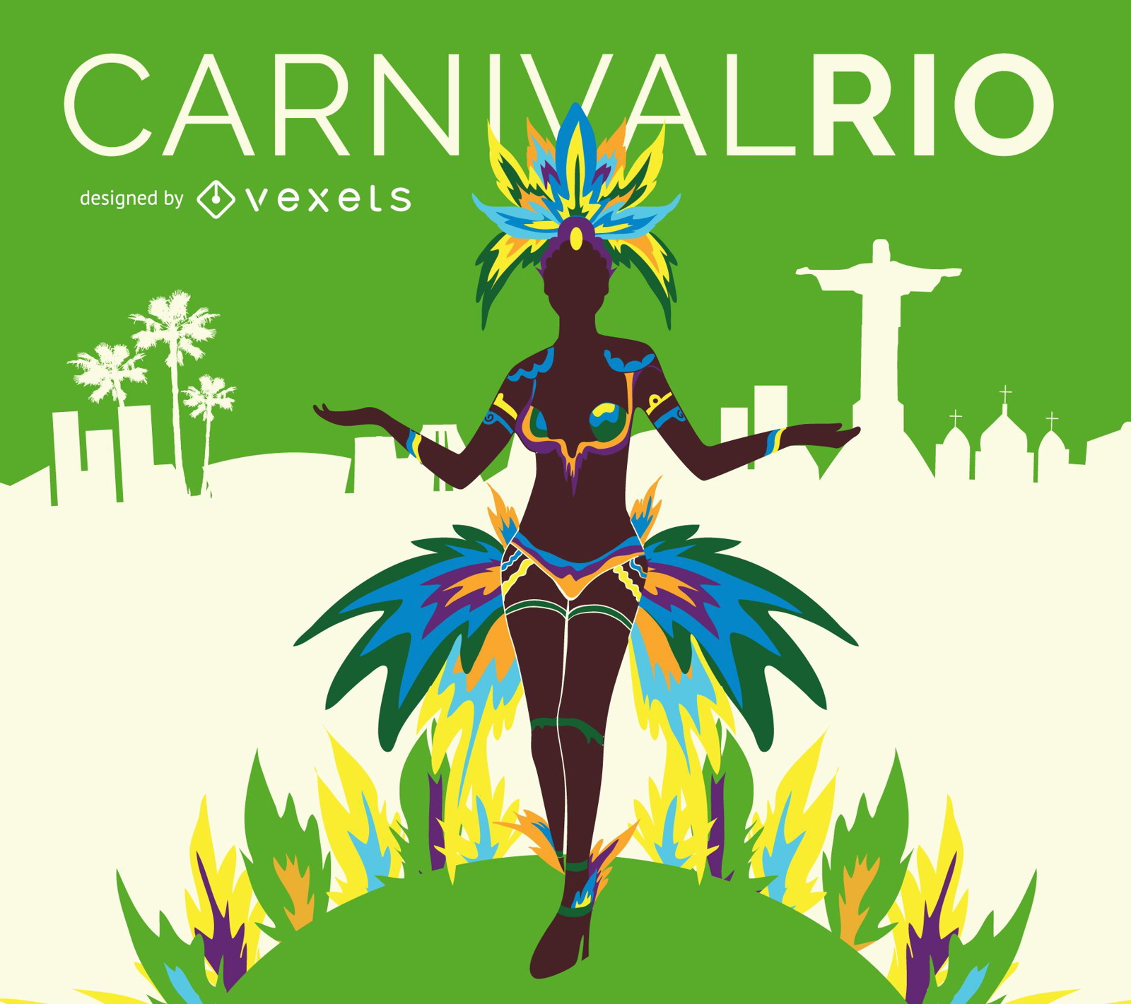 Rio Carnival Dancer Poster