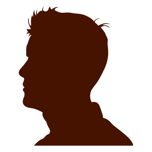 Man profile silhouette good looking PNG Design