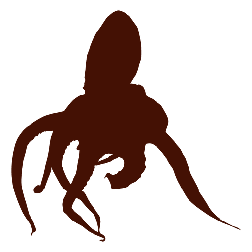 Octopus große Silhouette PNG-Design