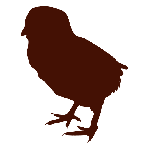 Kleine Hühnervogelschattenbild PNG-Design