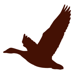 Vogelgans fliegende Silhouette PNG-Design
