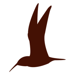 Silueta de pájaro fragata Diseño PNG