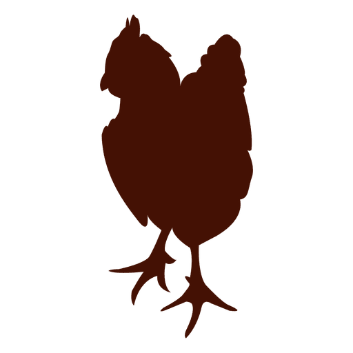 Pet chicken silhouette PNG Design