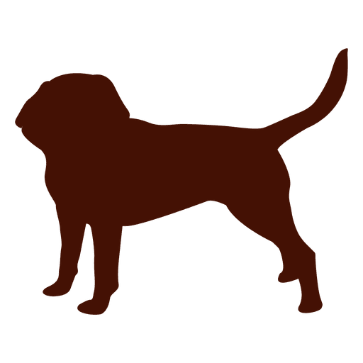 Silhueta de cachorro de estimação Desenho PNG
