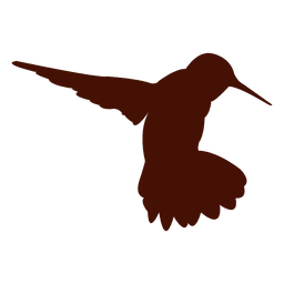 Haustier Kolibri Silhouette PNG-Design