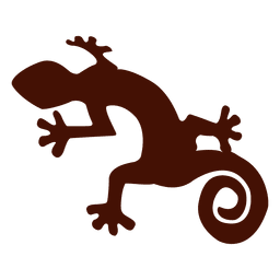 Haustier Leguan Silhouette PNG-Design