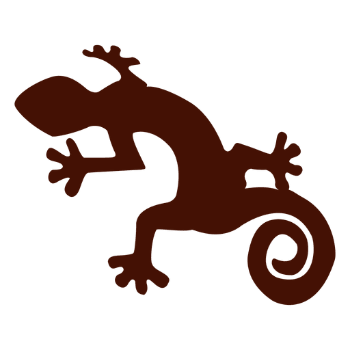 Silhueta de iguana de estimação Desenho PNG