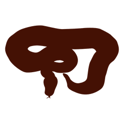 Pet snake silhouette Transparent PNG
