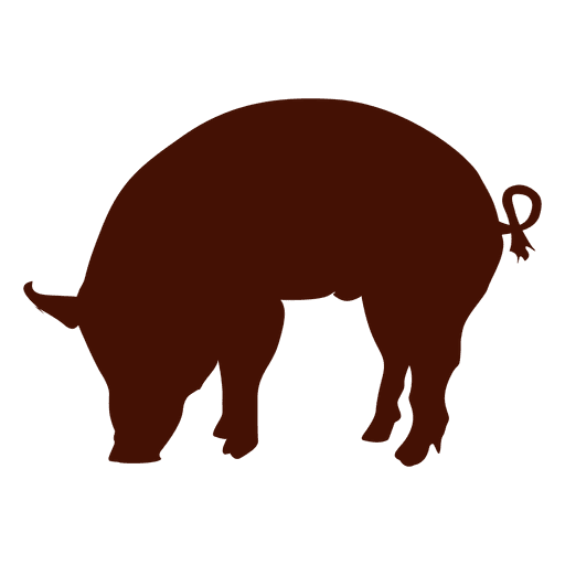 Pig silhouette PNG Design