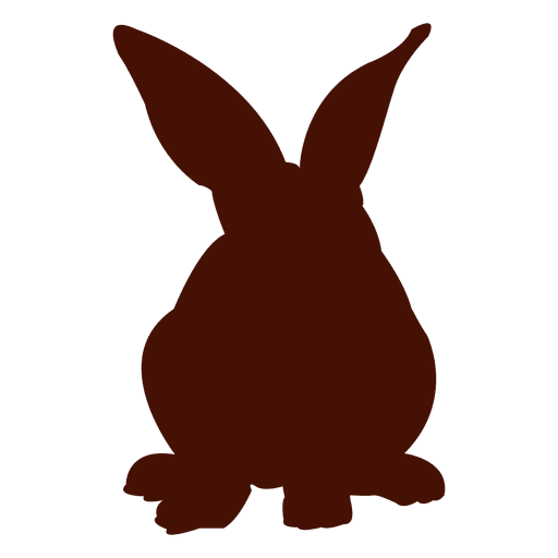 Silhueta de coelho Desenho PNG