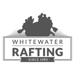 Rafting-Abzeichen PNG-Design
