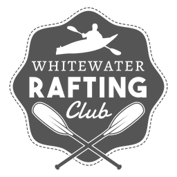 Projeto da silhueta do emblema do rafting hipster Desenho PNG