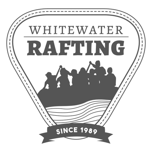 Rafting Label Abzeichen Hipster PNG-Design