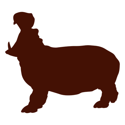 Silhueta de rinoceronte de rinoceronte Desenho PNG