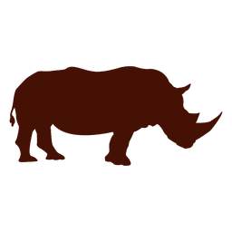 Nashorn Silhouette Nashorn PNG-Design