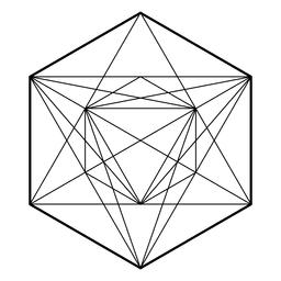 Representación abstracta de la geometría sagrada Diseño PNG