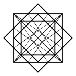 Geometría sagrada con cubos Diseño PNG