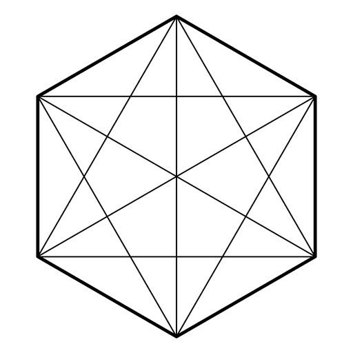 Sacred geometry round edges Transparent PNG & SVG vector file