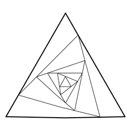 Geometria sagrada geométrica triangular Desenho PNG