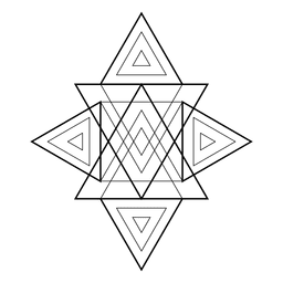 Heilige Geometrie Dreiecke Figur PNG-Design