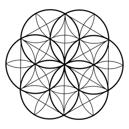 Saatleben heilige Geometrie PNG-Design
