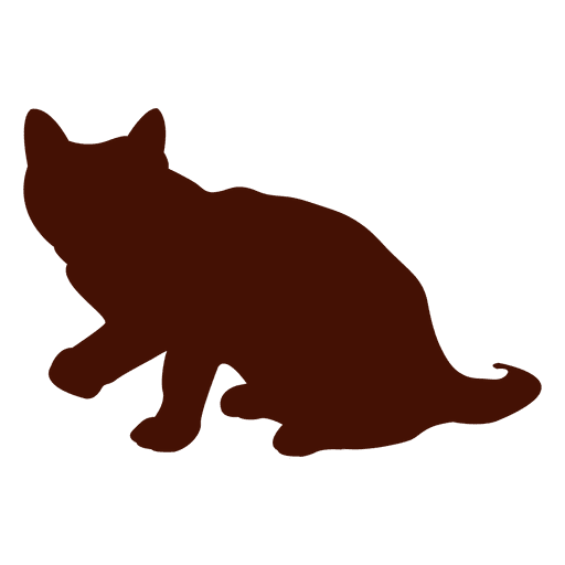 Steigende Katze Silhouette PNG-Design