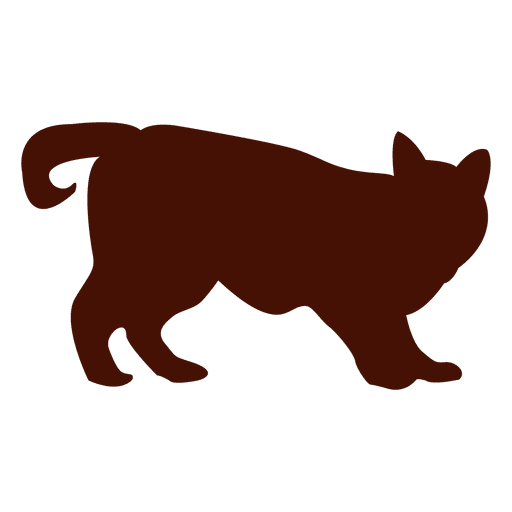 Silhouette des Katzenhaustiers PNG-Design