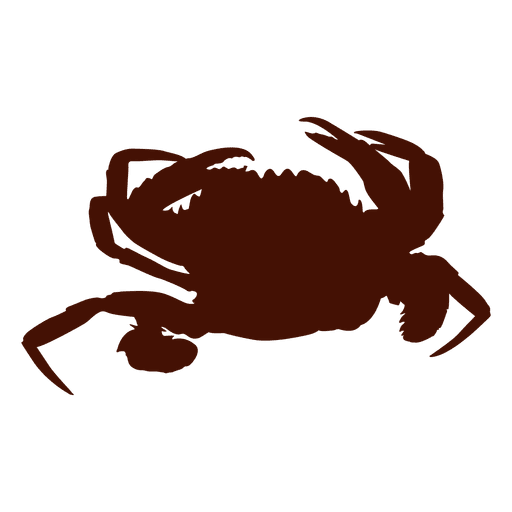 Silhouette crab PNG Design