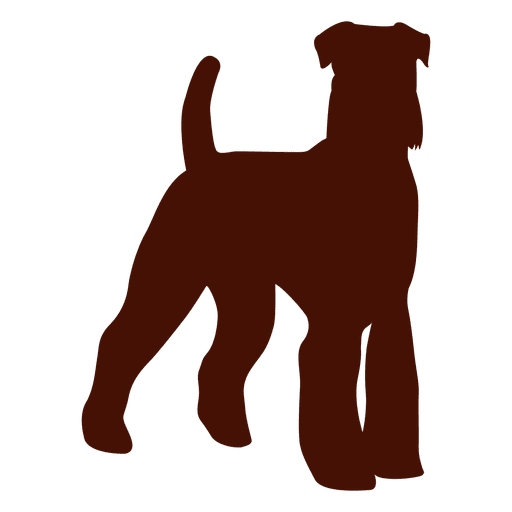 Silhouette dog PNG Design