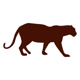 Mascota pantera silueta