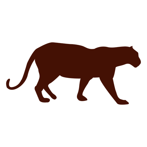 Mascota pantera silueta Diseño PNG