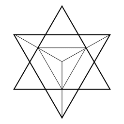 Heilige Geometrie des Sterns PNG-Design