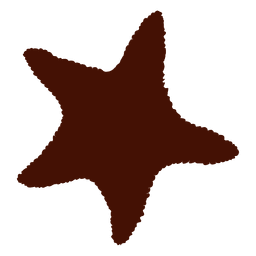 Silhueta de estrela do mar Desenho PNG