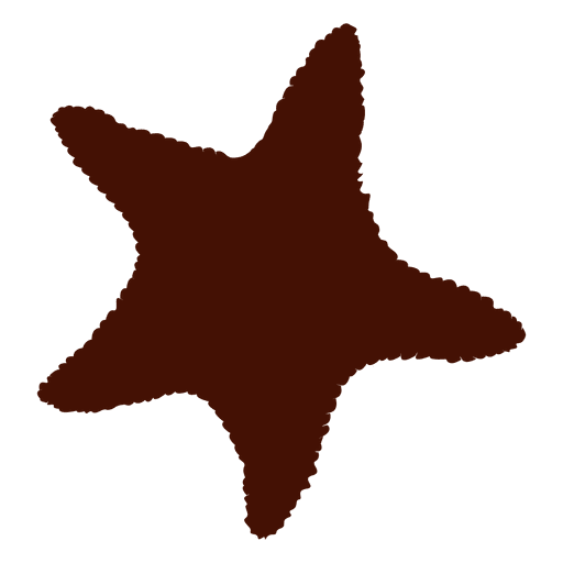 Sea Starfish Silhouette PNG-Design