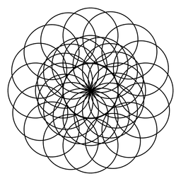 Heilige Geometrie des Torus PNG-Design
