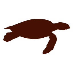 Schildkröten-Silhouette PNG-Design