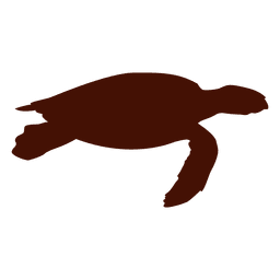 Turtle silhouette PNG Design