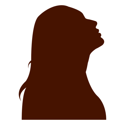 Woman profile  up silhouette