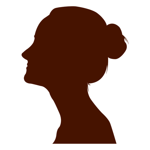 Silhueta de perfil de mulher Desenho PNG