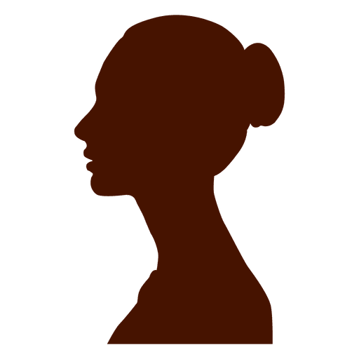 Woman profile silhouette eastrn europe