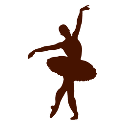 Ballet dancer posing tutu PNG Design