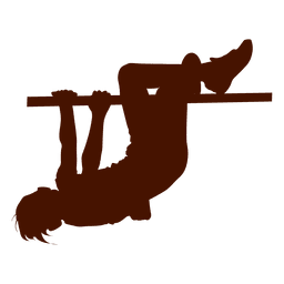 Niño escalada silueta Diseño PNG
