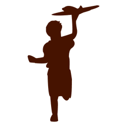 Silhueta de avião infantil Desenho PNG