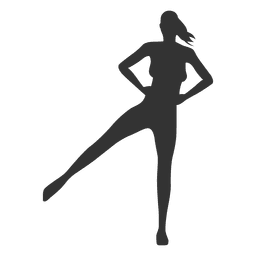 Fitness woman silhouette PNG Design