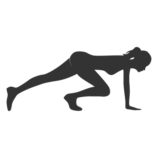 Fitness woman silhouette legs