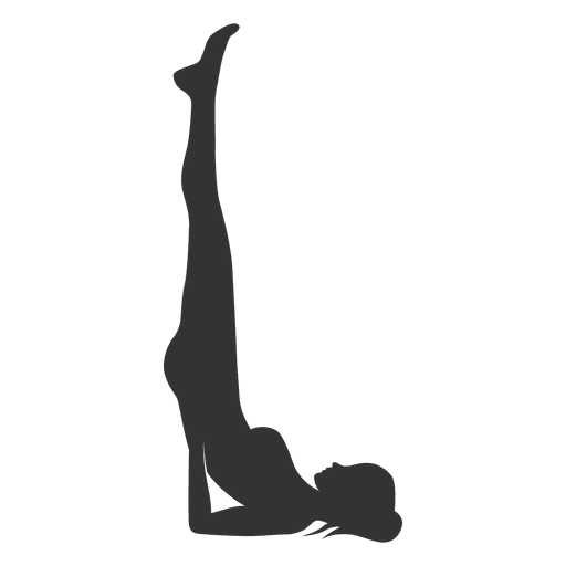 Fitness mujer silueta levantando cadera Diseño PNG