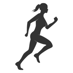 Download Fitness Woman Silhouette Run Transparent Png Svg Vector File