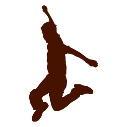 Homem salto silueta Transparent PNG