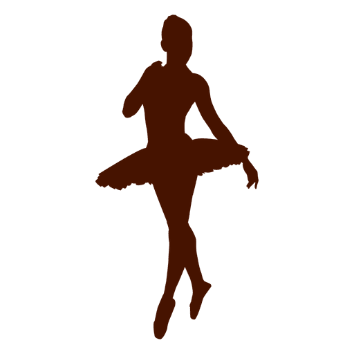 Pose de bailarina de ballet Diseño PNG