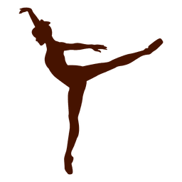 Bailarina de ballet pose bailando silueta Transparent PNG